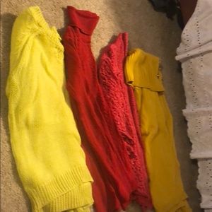 Bundle of used condition sweaters